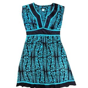 Vtg 90s Satin Babydoll Dress Sz S Empire Waist Mini Boho Y2K Silky Party‎